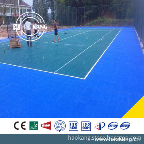 Interlock Tennis Flooring outdoor
